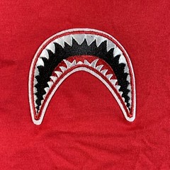 Eternity BC/AD Mens T-Shirt Size XL Embroidered shark mouth red brand new NWT