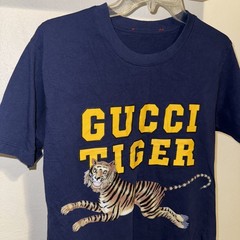 Gucci 548334 XJD3V Tiger Logo Print T-shirt Men’s S Used debb58175ba4181534fecd7