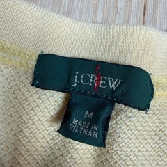 J Crew Oarsman Waffle Pocket T Shirt Medium Retro men’s heavy light yellow