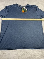 G.H. Bass & Co Men’s Long Sleeve Shirt Pullover Crewneck Size XXL Blue Wicking