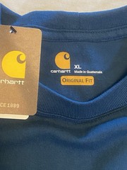 Carhartt Original Fit Men’s XL Blue Pocket T-Shirt Crew Neck Short Sleeve #0031