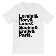 Gilmore Girls T-Shirt. Black White Gray or Red Soft Cotton TV Show Tee