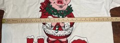 Rare VTG 90s Single Stitch T Shirt Hanes Deck The HOG With Boughs Of Holly Sz XL