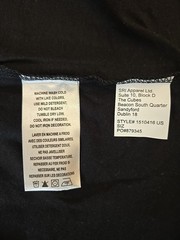 Sz 2XL Caterpillar Tshirt Men Trademark Black Tee Apparel Accessories Cotton New