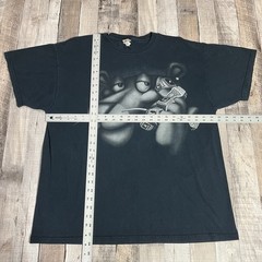 Pink Panther Shirt Adult XL Black Y2K Pimp Embellished Rings Jewelry