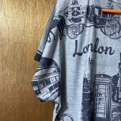 London England United Kingdom Souvenir Gift Unisex T-Shirt Sz XL gray black NEW