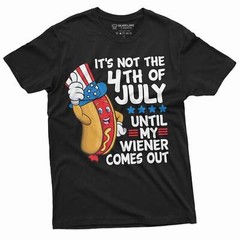 4th of July Funny Wiener T-shirt Fourth Of July Gifts For Him Men Dad Grandpa