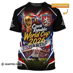 3D Unisex Shirt – Custom Czech Republic World Cup 2026 Shirt VK13954