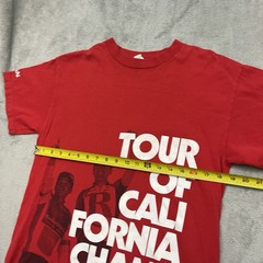 Tour of California Champions Cycling Racing Tshirt Red Size Men’s Medium