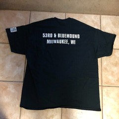 J&B’s Blue Ribbon Tee Shirt Bar + Grill Milwaukee Advertising XL Black Gildan