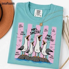 Personalized Teacher Gift Shirt Custom Name Funny Loud Seagulls School T-Shirt