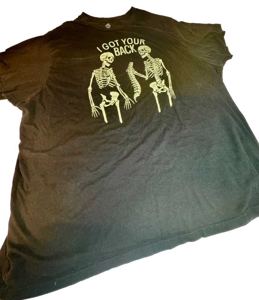 Way to Celebrate I’ve Got Your Back Skeleton Halloween T-Shirt Men 3XL