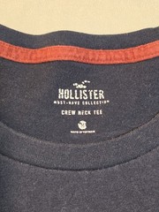 Hollister Must Have Collection T Shirt Crew Neck Short Sleeve Navy Blue M Medium
