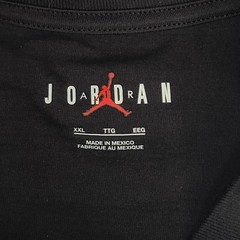Jordan Shirt Mens 2XL Black AJ3 Pure Money Cash Jumpman Nike Air Cotton Tee