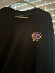 Universal Studios Mardi Gras Intl Flavors Black Long Sleeve Tee 2XL