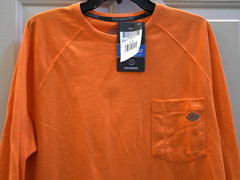 NWT Dickies Performance Cooling Temp-iQ Men’s LT Large TALL Orange T-shirt