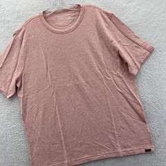 New Faherty Striped Shirt Mens XL Orange Cloud Cotton Soft Short Sleeve Tee B9