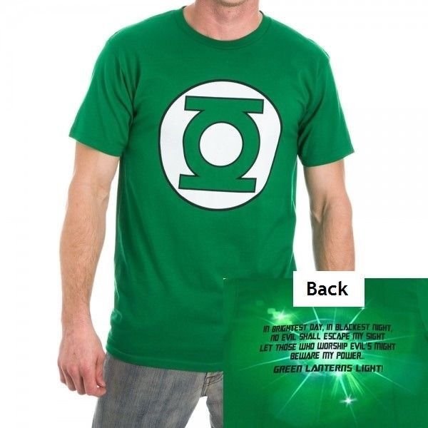 Mens NWT DC Comics Originals Superhero Green Lantern Logo T-Shirt Sizes S-XL