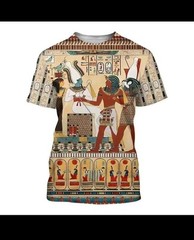 Beautiful colorful Egyptian all seeing eye hieroglyph art shirt Thoth Amen Ra