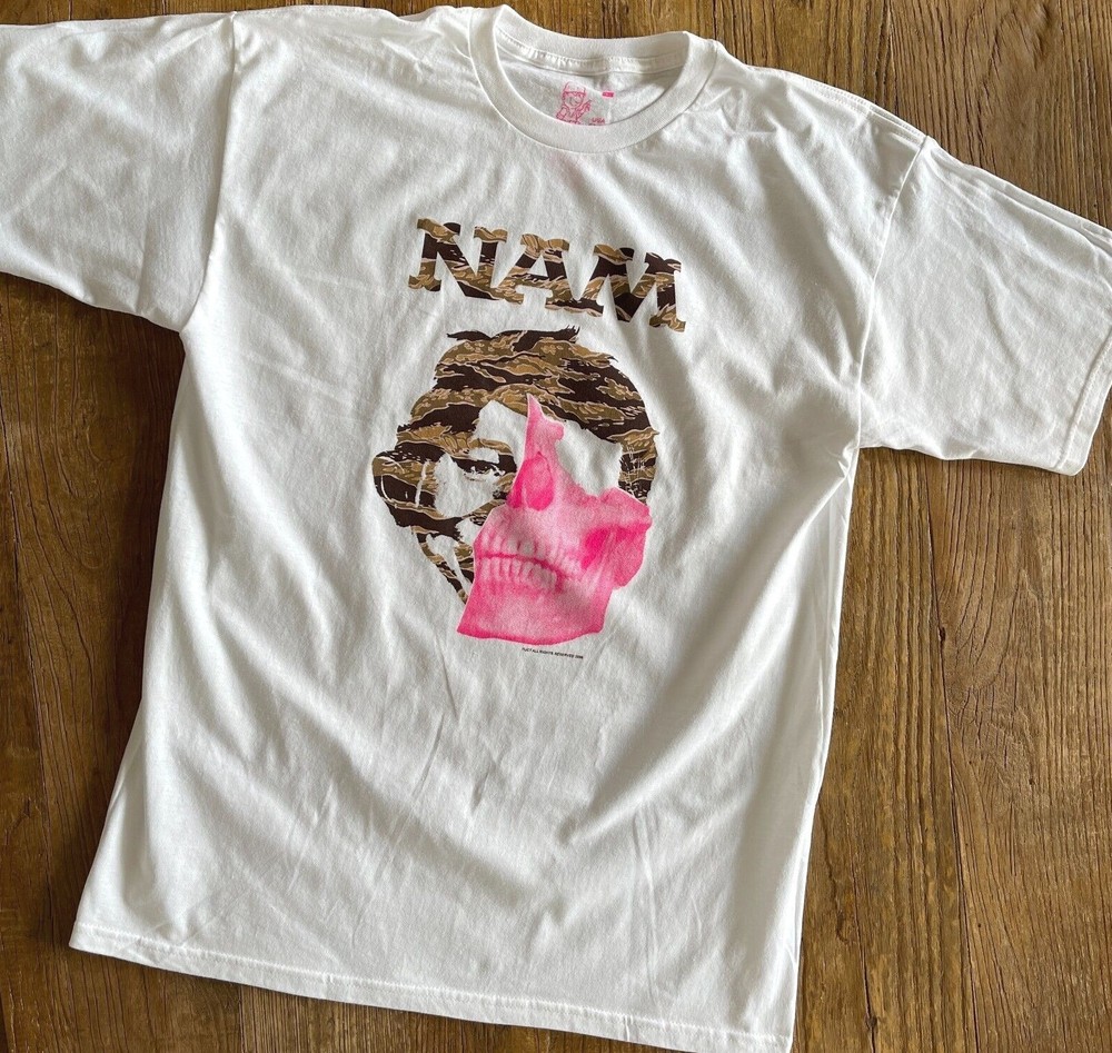 RARE Vintage New 2008 FUCT “Tiger Striped NAM Magazine” Men’s T-Shirt White