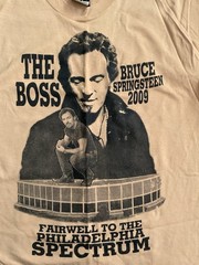 VTG 2009 BRUCE SPRINGSTEEN PHILADELPHIA SPECTRUM FINAL SHOWS SHIRT Sz L NEW