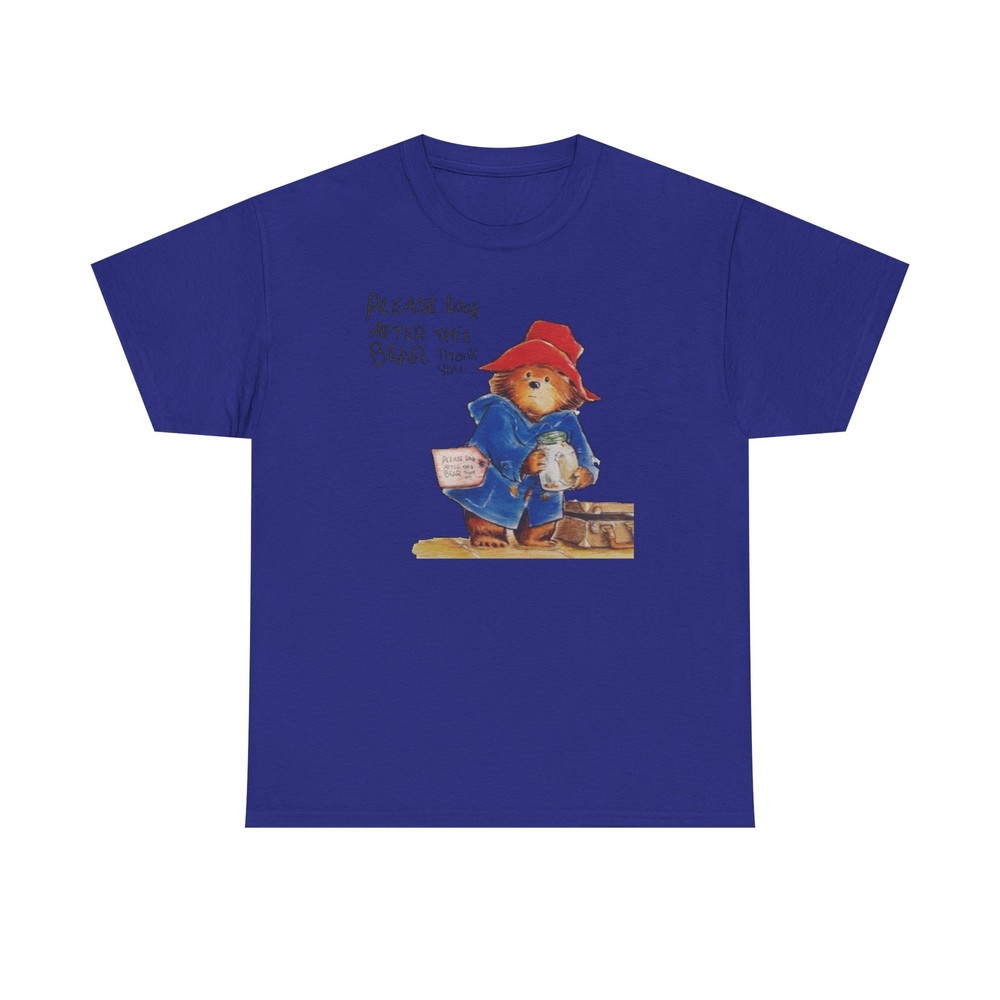 Vintage UK Cartoon Plush Bear Unisex Tee, Shirt for Pet Lovers, Retro