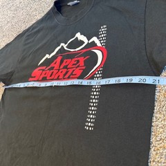 Apex Sports Black T-Shirt Colorado Springs Cotton Blend Men’s Size Large Motor