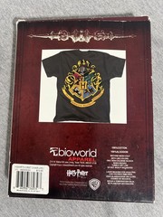Harry Potter Hogwarts Shirt Mens Large Charcoal Gray Crest Graphic Bioworld
