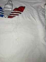 Adidas Originals ADICOLOR TRICOLOR TREFOIL 3 Stripe White Red Blue Men Size L