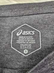 Asics Mens T Shirt “global Sportswear” Graphic Print 1977 Gray (S)