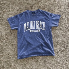 Malibu Beach California Souvenir Beach, Retro, Minimalist T-Shirt