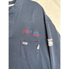 Tyndale FR Flame Resistant Henley Shirt Mens XL Navy NorthWestern Energy Rob USA