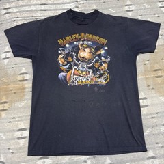 Vintage 80s Harley Davidson Shirt 3d Emblem Size XL 50/50 Faded