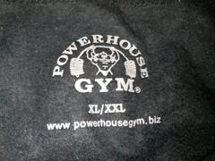 Powerhouse Gym USA Weightlifting Shirt Oversized Cropped Adult Sz XL/XXL PH 2830