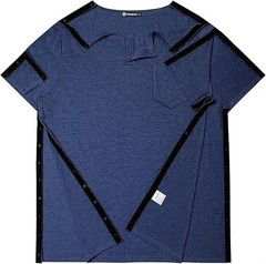 Men’s Post Shoulder Surgery Recovery Shirt Tear Away Short Sleeve Rotator Cuf…