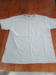 Gildan Heavy Cotton grey t shirt sz L