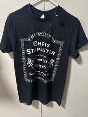 Chris Stapleton Black Smooth As Tennessee Whiskey Tour T Shirt Full Size S-5XL