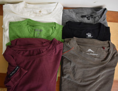 6 Sz S T-Shirts QOR, Quince, Tommy Bahama, Cariloha, Alphalete, Territory Ahead