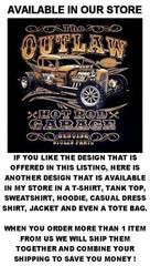 HELL RAISER OLD SCHOOL HOT RAT ROD OUTLAW CAR CLUB BIKER SKULL FLAMES T-SHIRT 48