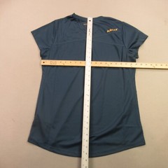 Ariat Shirt Mens Medium Short Sleeve V Neck Outdoors Lightweight Rebar Blue