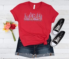 Peaceful Paradise: Lay Among The Wildflowers, Unisex Comfortable Bella + Canvas
