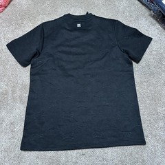 Ecko Unltd Shirt Mens Small Black Textured Allover Logo Tee Streetwear Geometric