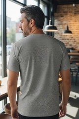 Nike Mens ‘Just Do It’ Big Logo Graphic Tee, Gray, Size: X-Large