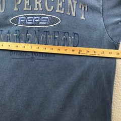 New Vintage 90s Pepsi T-Shirt 100 Percent Guaranteed Blue Mens L/XL NOS