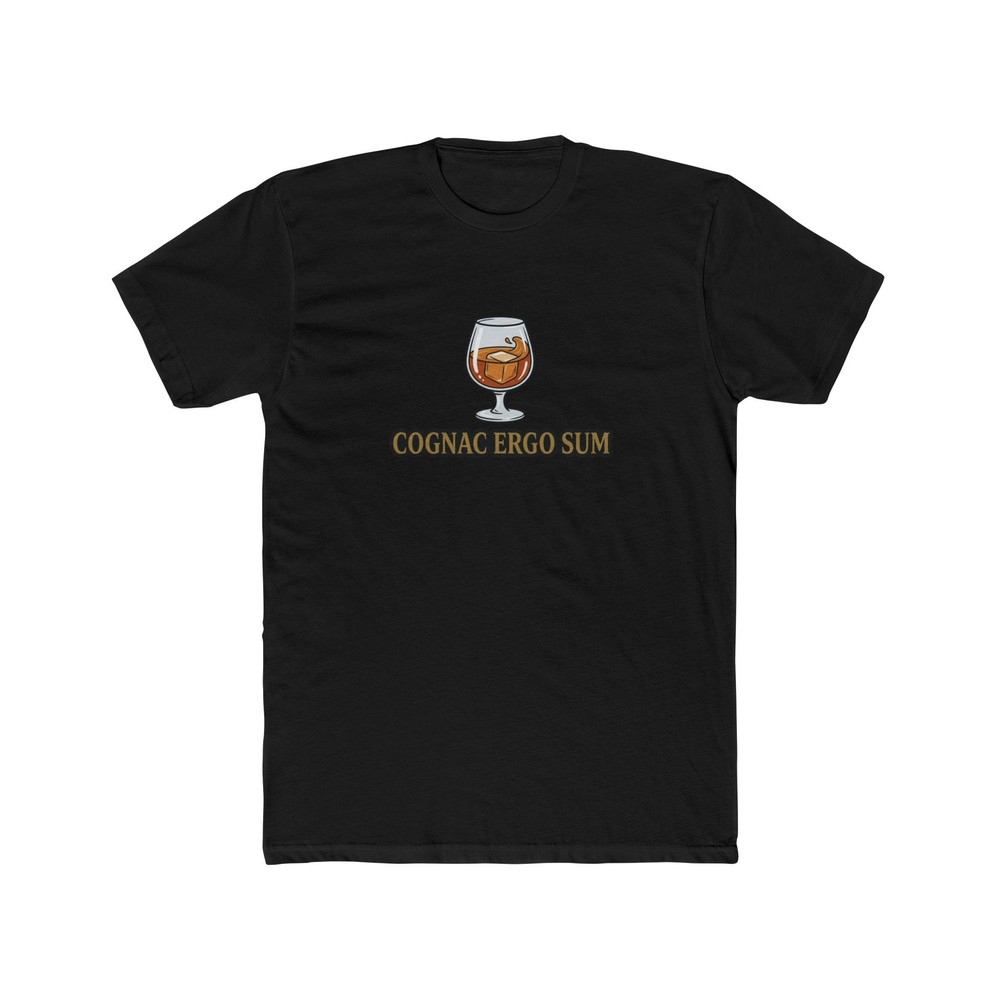 Cognac Ergo Sum Tee | Cognac Glass Illustration