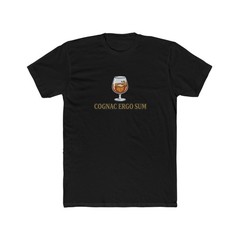 Cognac Ergo Sum Tee | Cognac Glass Illustration