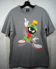 Warner Bros Vtg.Marvin The Martian Lonney Tunes 1996 T-Shirt Men M Gray
