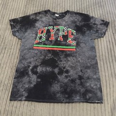 Hype T-Shirt Mens XL Black Tie Dye Graphic Street Wear Short Sleeve Skate Grunge