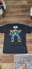 BAIT Marvel Thanos Graphic Print Black Crew Neck Short Sleeve T-Shirt Men L