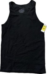 NEW No Pkg Men’s Hanes Small Black Stretch Tank Top/Crew Neck T-Shirt Undershirt